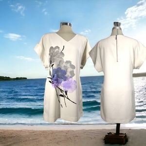 Mxm Gorgeous Beige Floral print Dress Size M